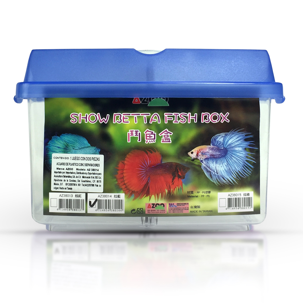 Betta habitat, mini acuario con separación transparente y negra para peces Betta, rosa