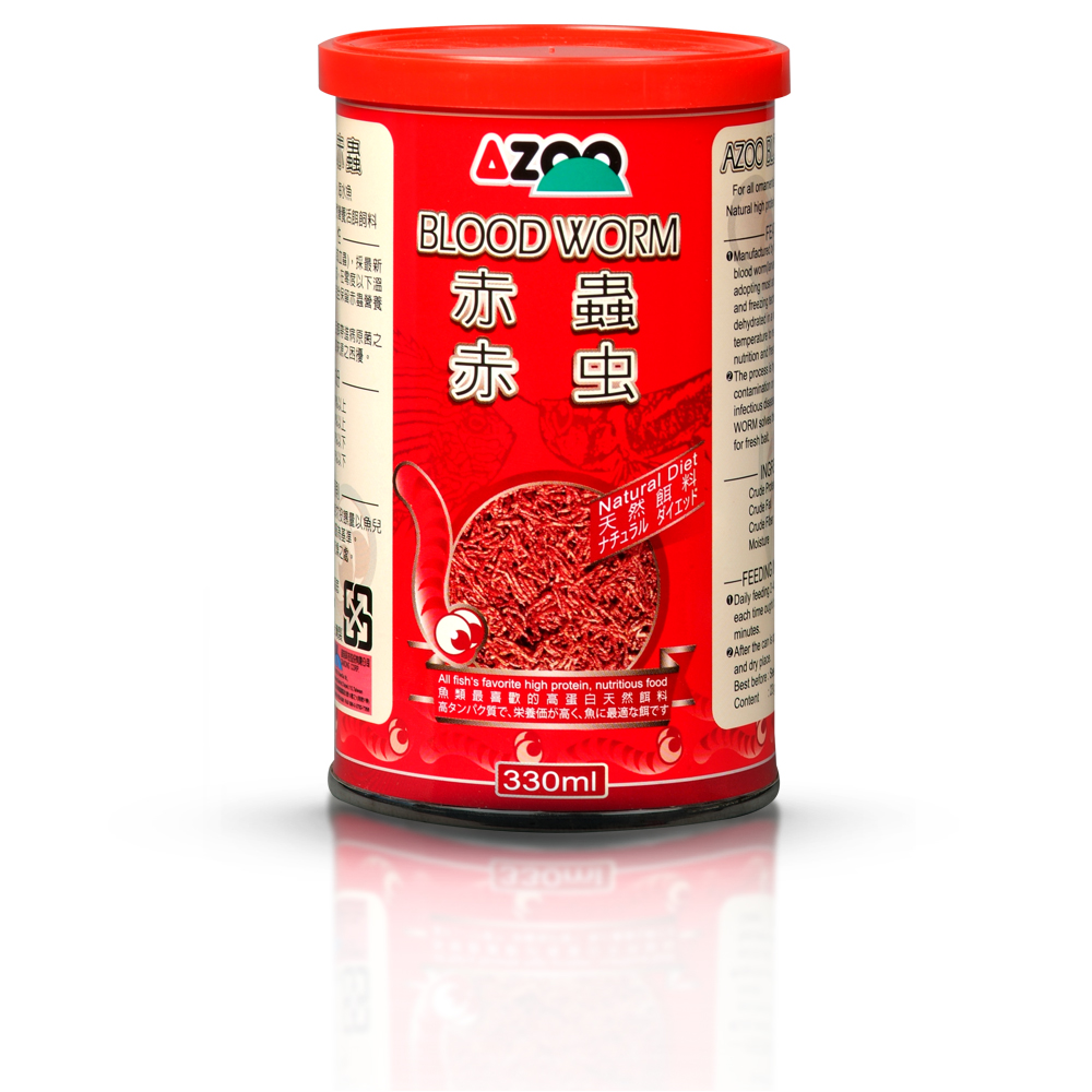 AZOO Blood worms (larvas de mosquito liofilizadas) 130 ml / 10 g