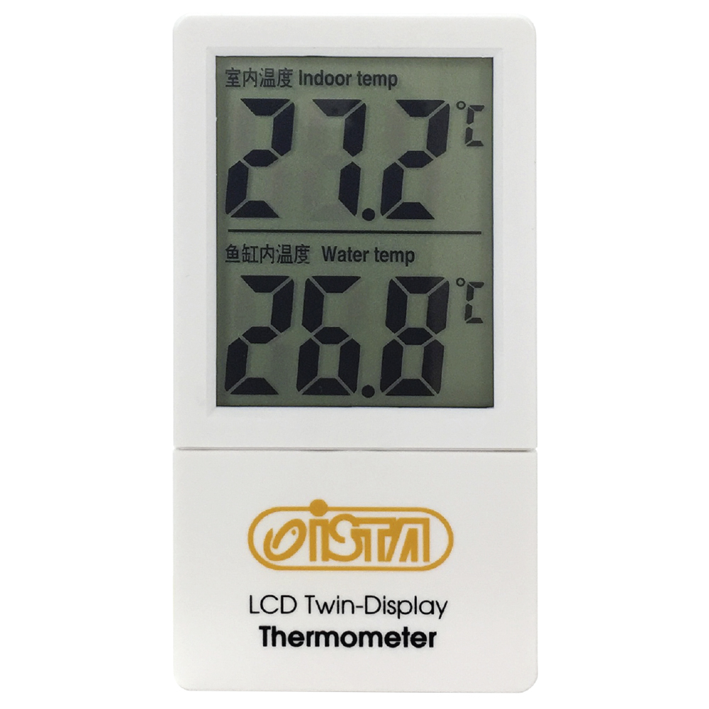 Termómetro electrónico display temperatura exterior e interior p/acuario