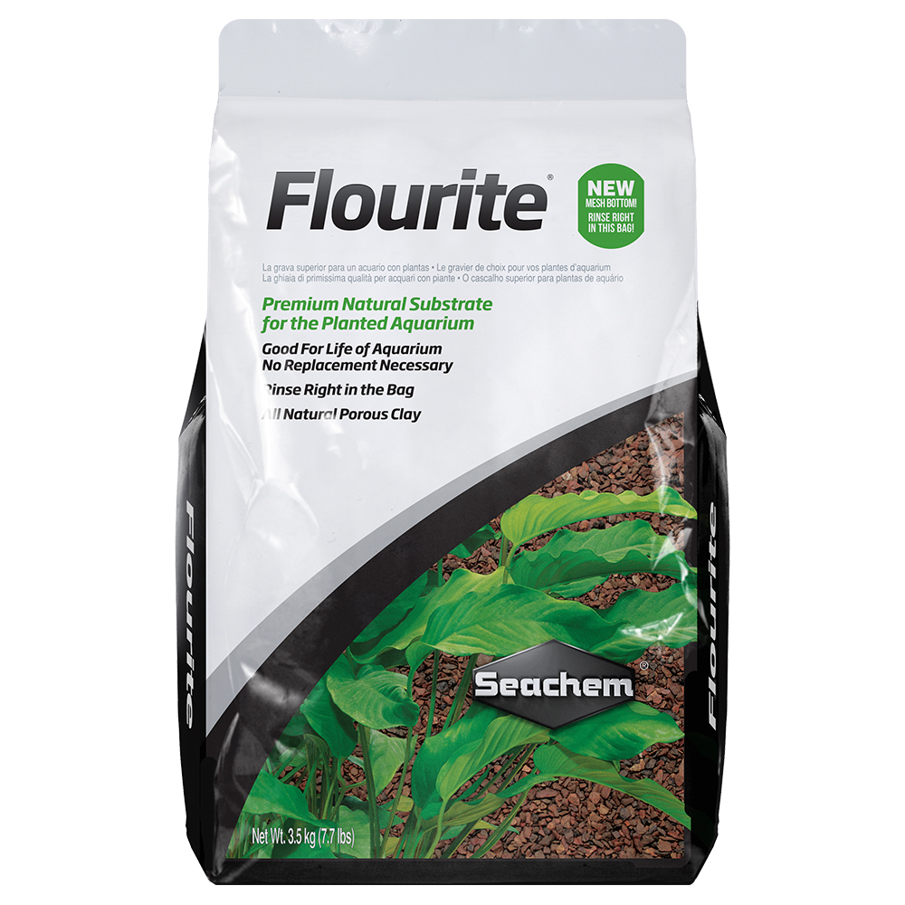 Flourite 3.5 kg / 7.7 lbs, con bolsa abre fácil y malla para enjuagar in situ